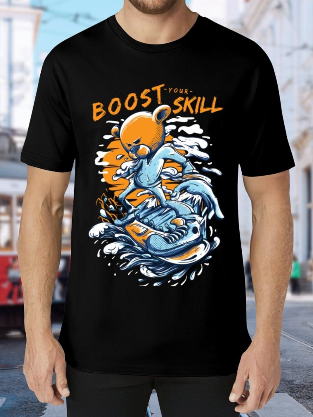 Boost Your Skill Graphic Tee - Black